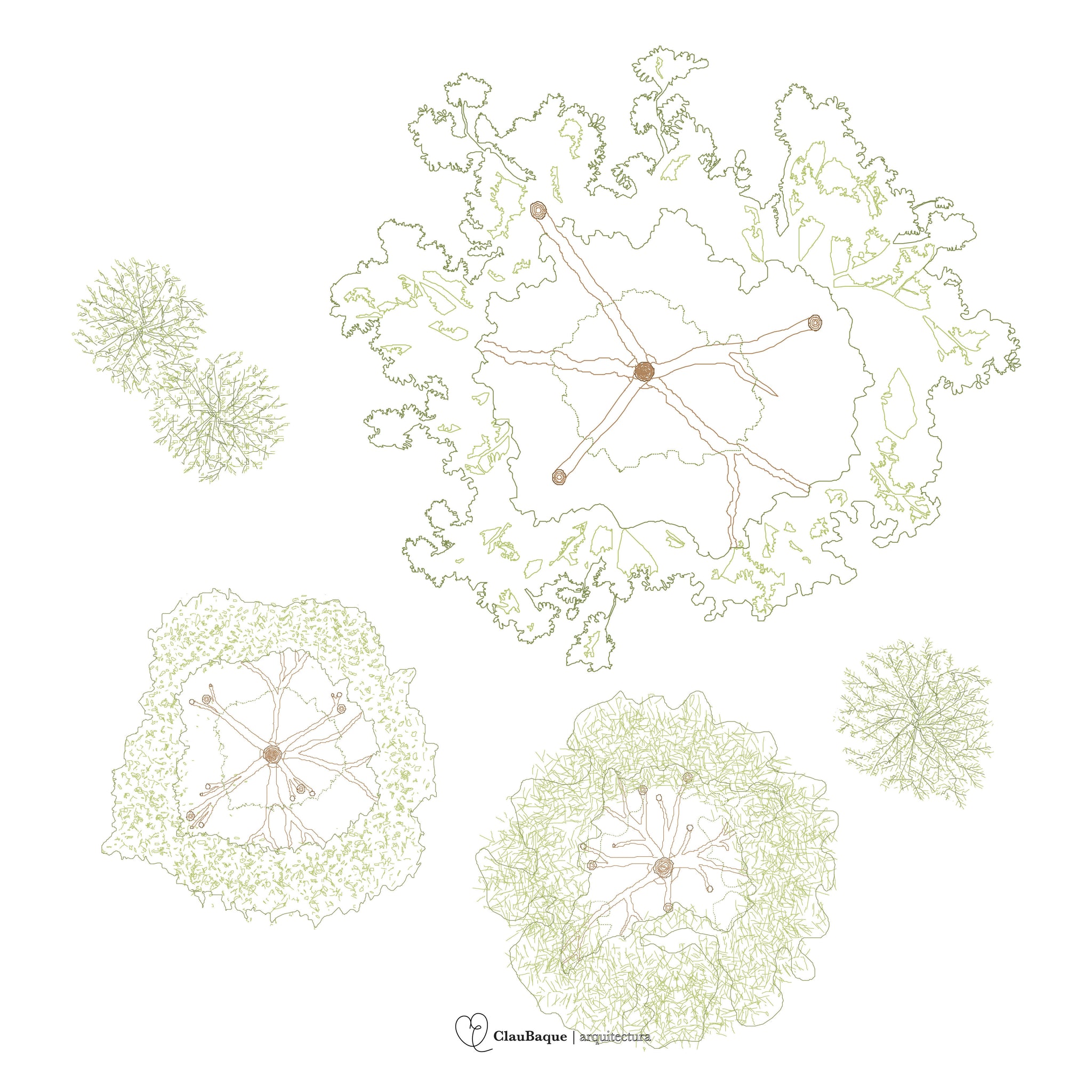 CAD Detailed Trees Pack | Learn Architecture Online