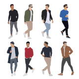 CAD and Vector Casual Fashion Men