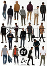 21 Man Cutouts