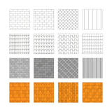 Swatch Roof Patterns: 16 Roof Material Illustrator Patterns