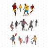 African Kids Playing Football Cutout Pack