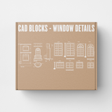 Window Detail CAD Blocks (Elevations, Sections and Plans)
