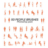 50 People Brush for Photoshop