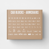 Armchair CAD Blocks in Elevation (60+ Front and Side Views)