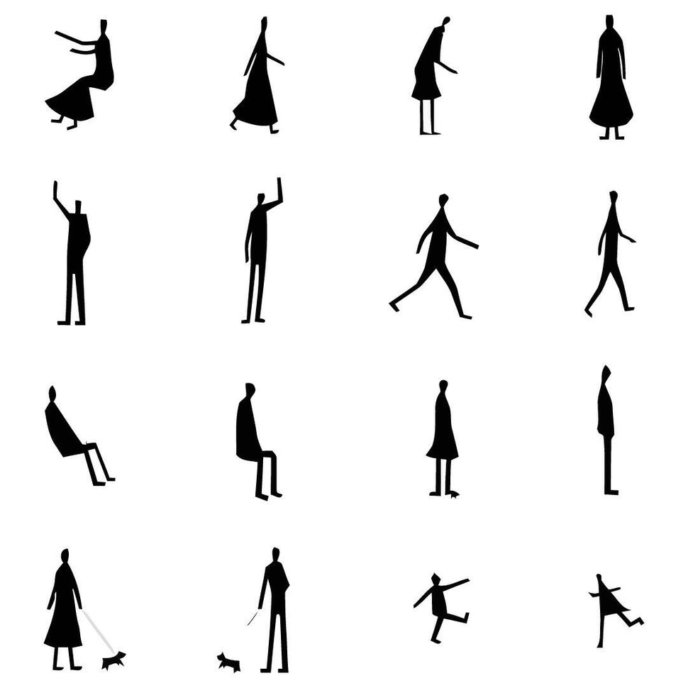 16 Humans 16 Human Silhouette Cutouts โ Learn Architecture Online