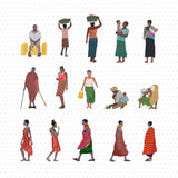 African People Cutout Pack