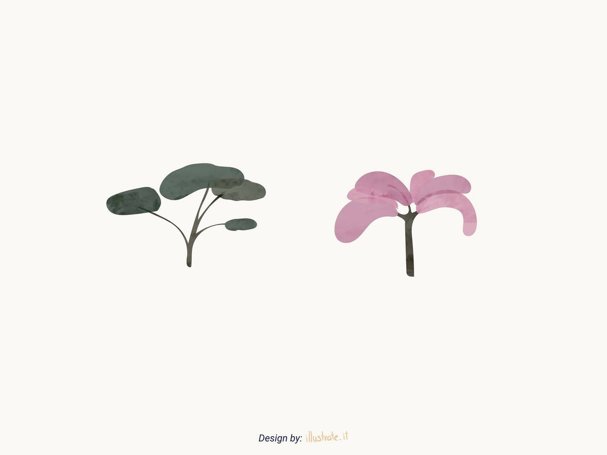 Arabic Species Vegetation Vector Pack- Set Of 12 Vector Trees Illustration — cutout pack, preview 4 of 4