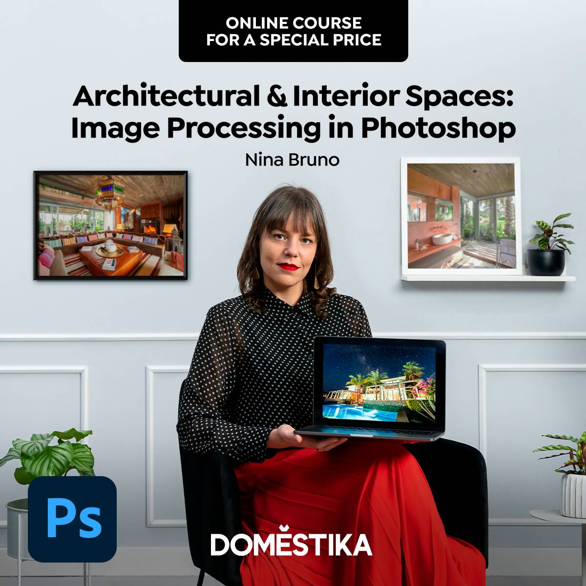 Architectural and Interior Image Processing in Photoshop — video course for architects, preview 2 of 2