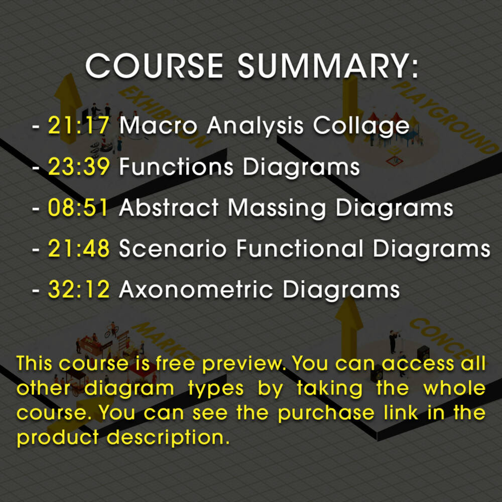 Architectural Diagrams with Photoshop — video course for architects, preview 2 of 2