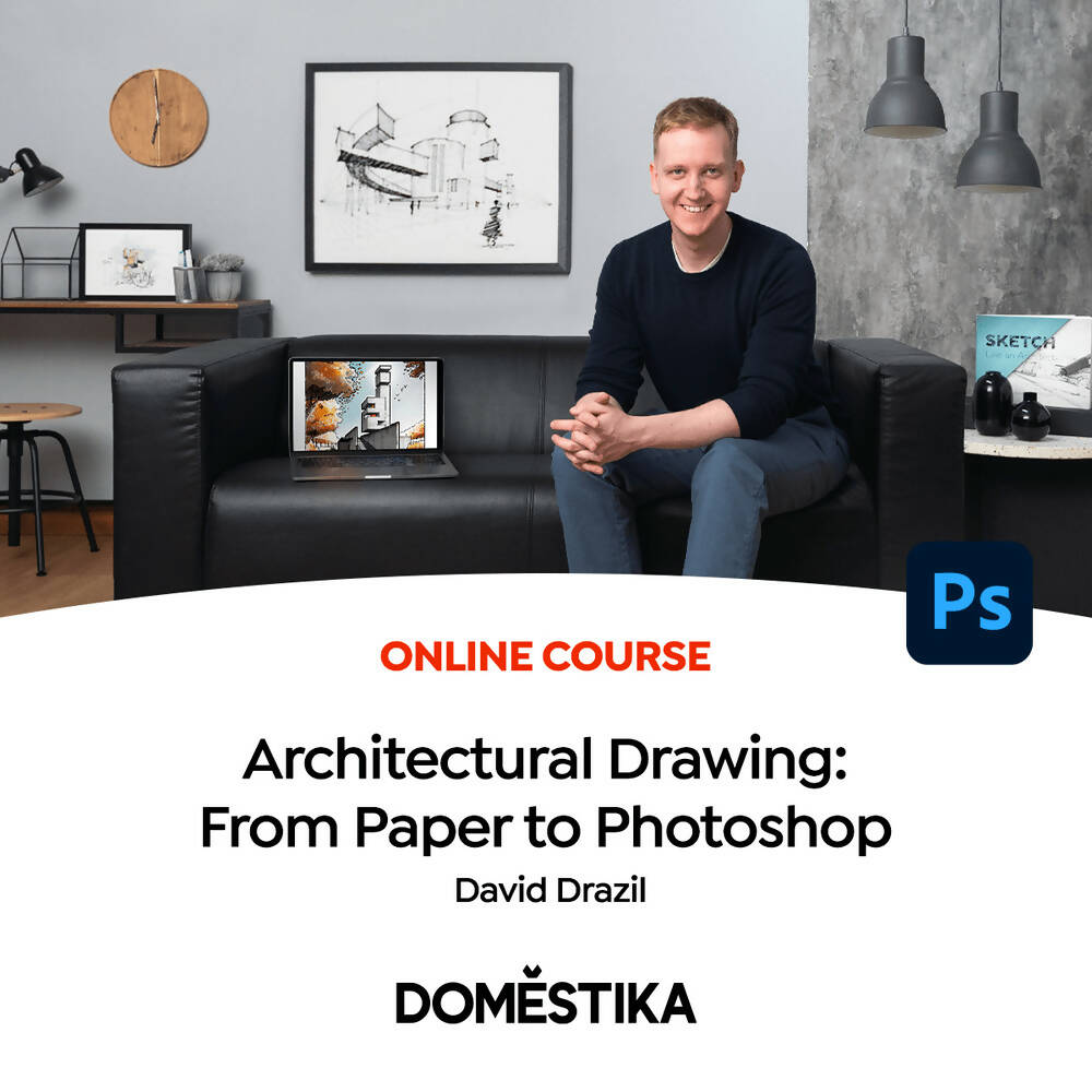 Architectural Drawing: From Paper to Photoshop — video course for architects, preview 2 of 2