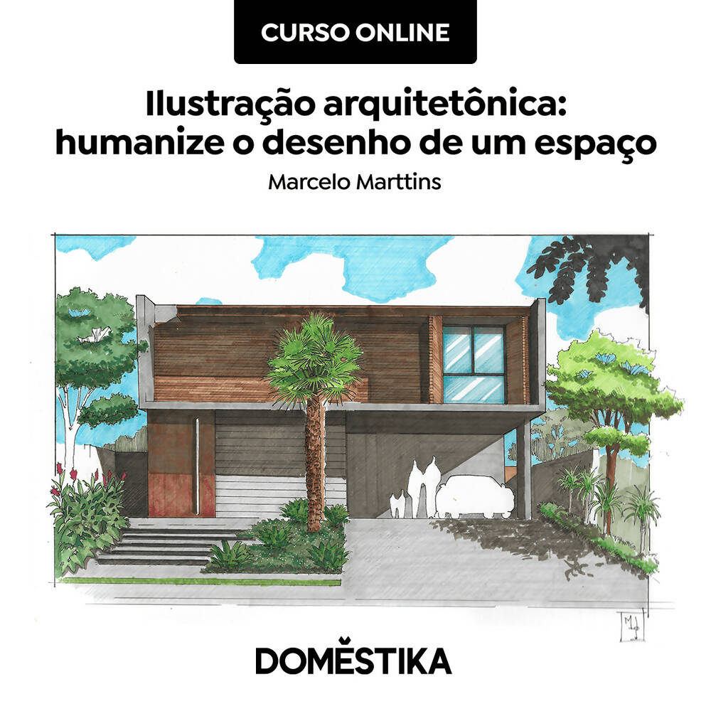 Architectural Illustration: Humanize the Design of a Space — video course for architects