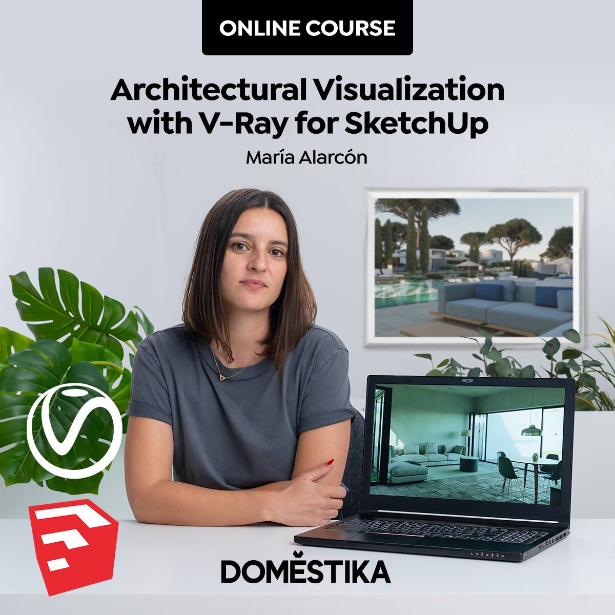 Architectural Visualization with V-Ray for SketchUp — video course for architects, preview 2 of 2