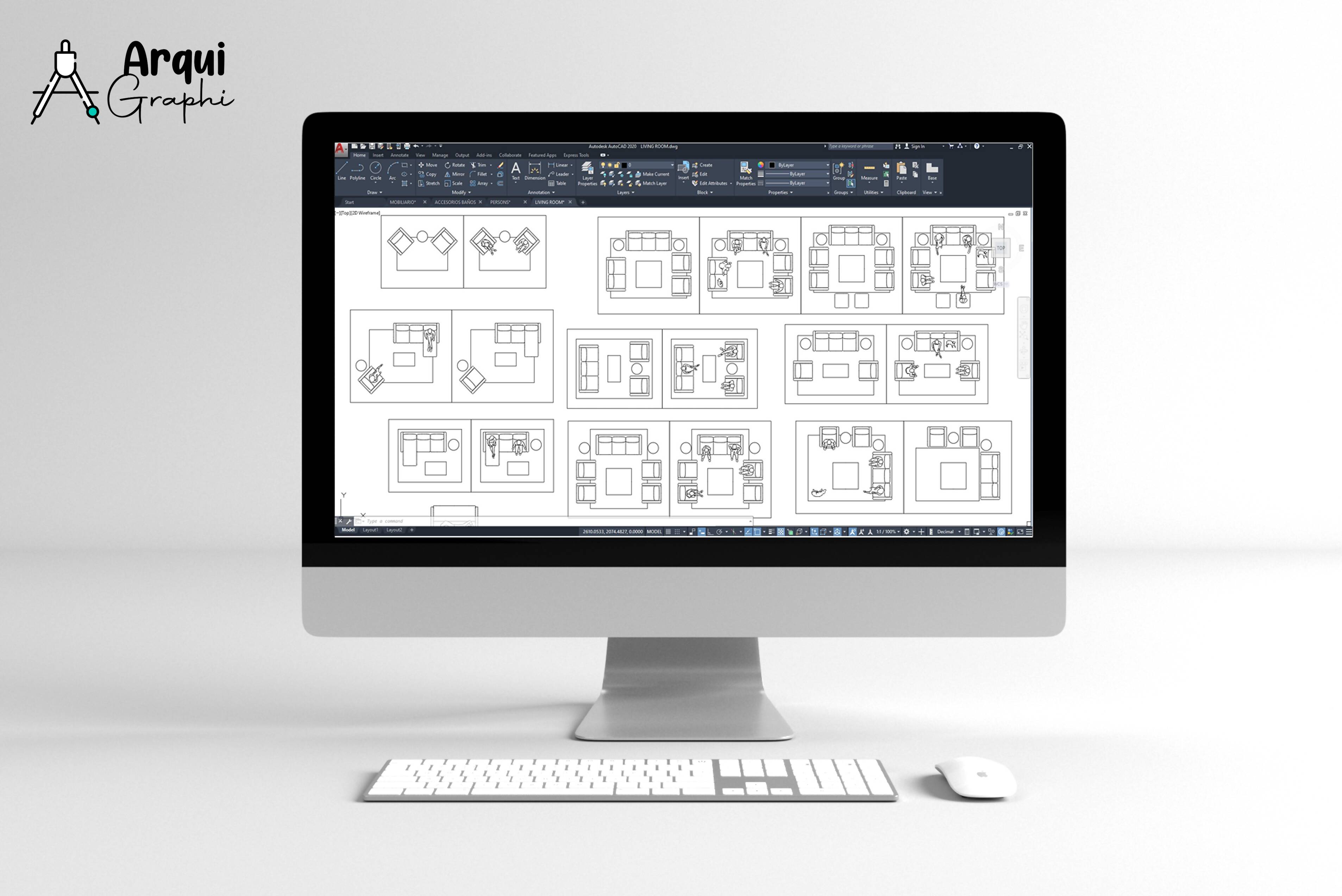 AutoCAD - Complete Set Of Blocks In CAD 2 (DWG) — CAD block set for architectural drawings, preview 3 of 6
