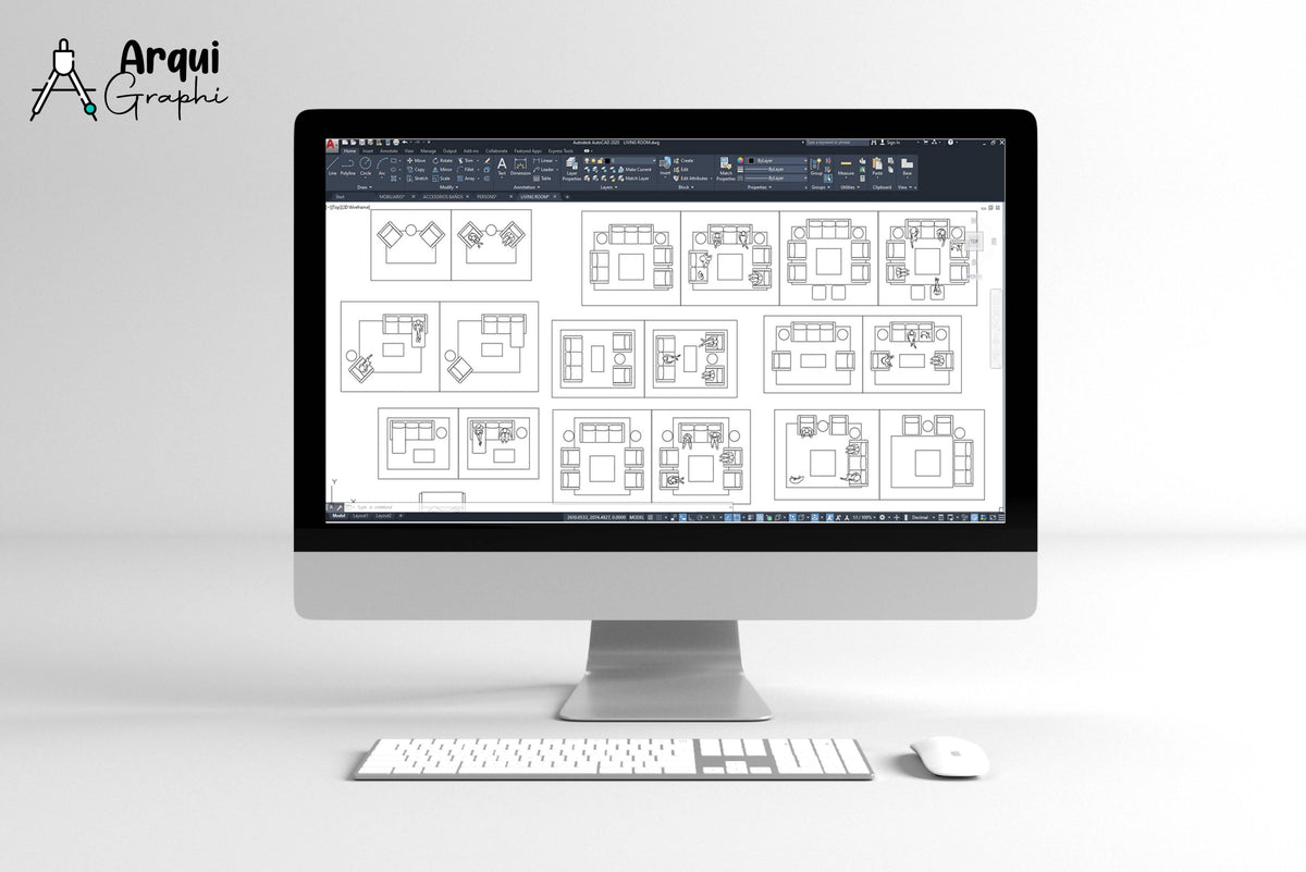 AutoCAD - Complete Set Of Blocks In CAD 2 (DWG) — CAD block set for architectural drawings, preview 3 of 6