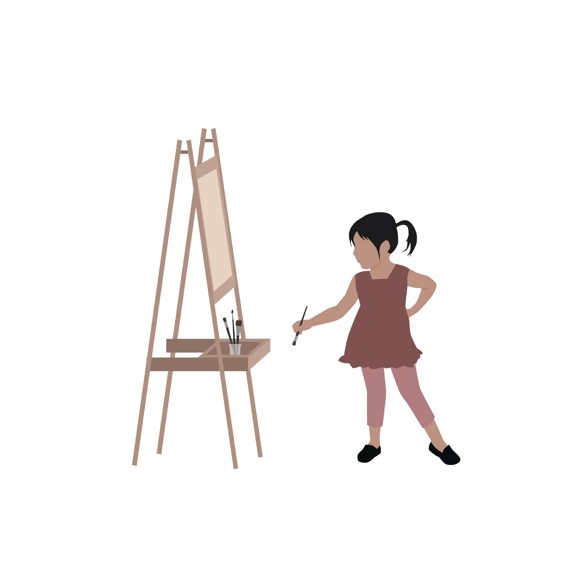 Art and Crafts People Cutout Pack — cutout pack for architectural visualisation, preview 3 of 5
