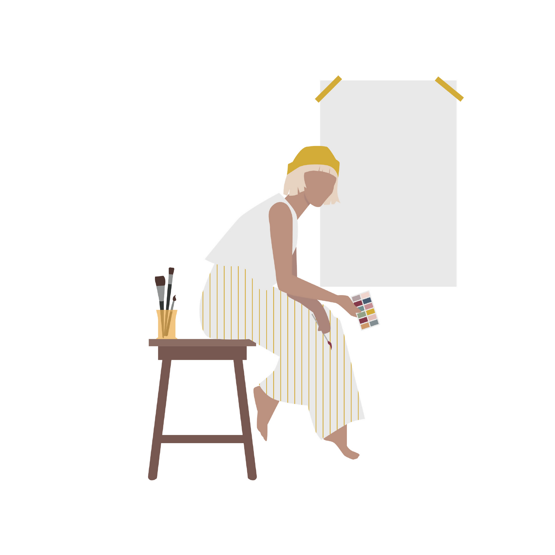 Art and Crafts People Cutout Pack — cutout pack for architectural visualisation, preview 5 of 5