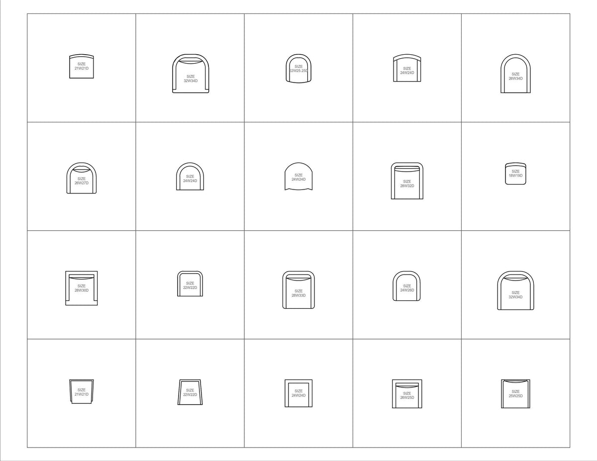 Autocad Blocks | A collection of 60 Chairs — CAD block set for architectural drawings, preview 4 of 4