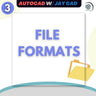 AutoCAD Cheat Sheet - File Formats — CAD block set for architectural drawings