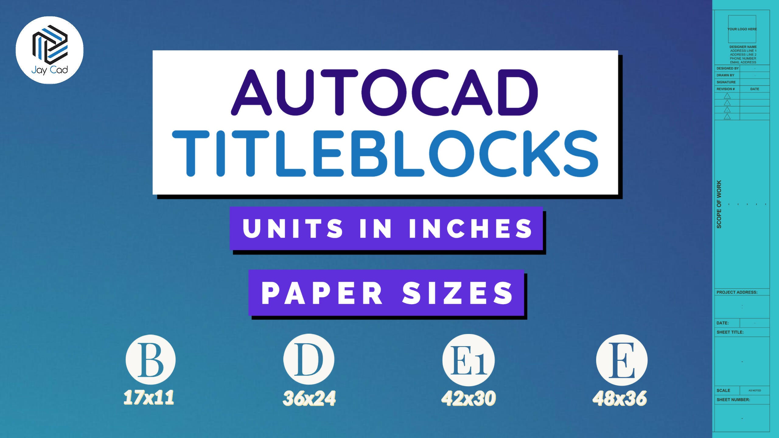 Autocad Template File — CAD block set for architectural drawings, preview 2 of 3