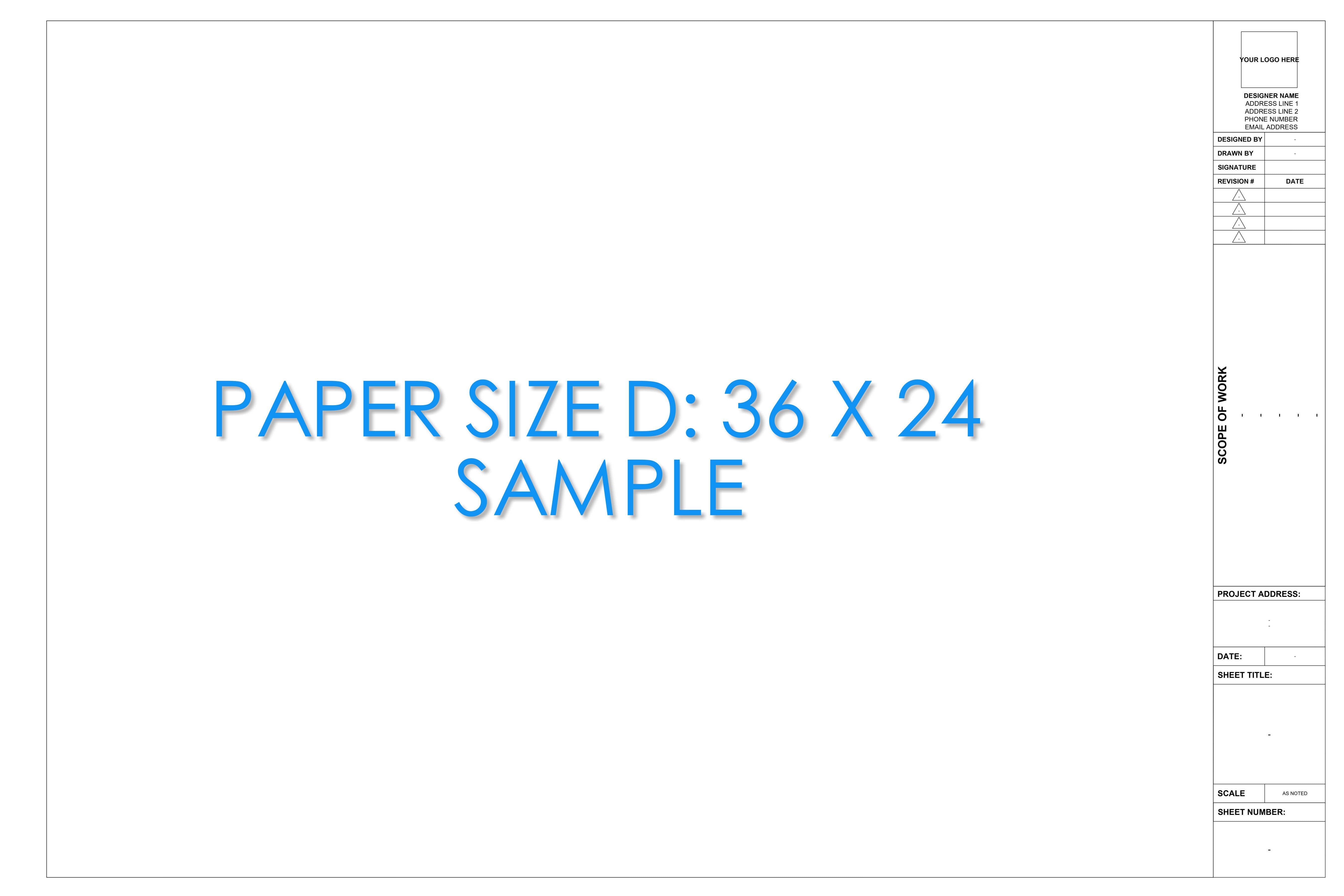 Autocad Template File — CAD block set for architectural drawings, preview 3 of 3