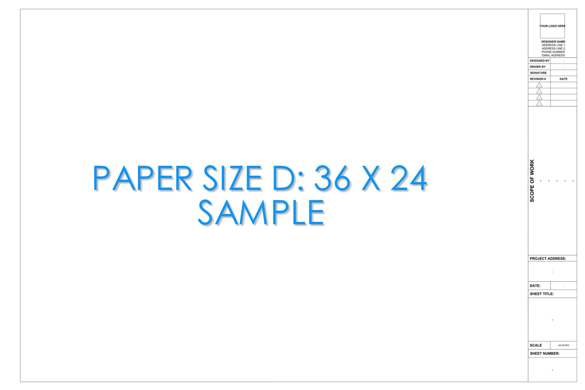 Autocad Template File — CAD block set for architectural drawings, preview 3 of 3