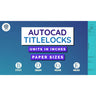 Autocad Titleblocks | Imperial Sizes — CAD block set for architectural drawings