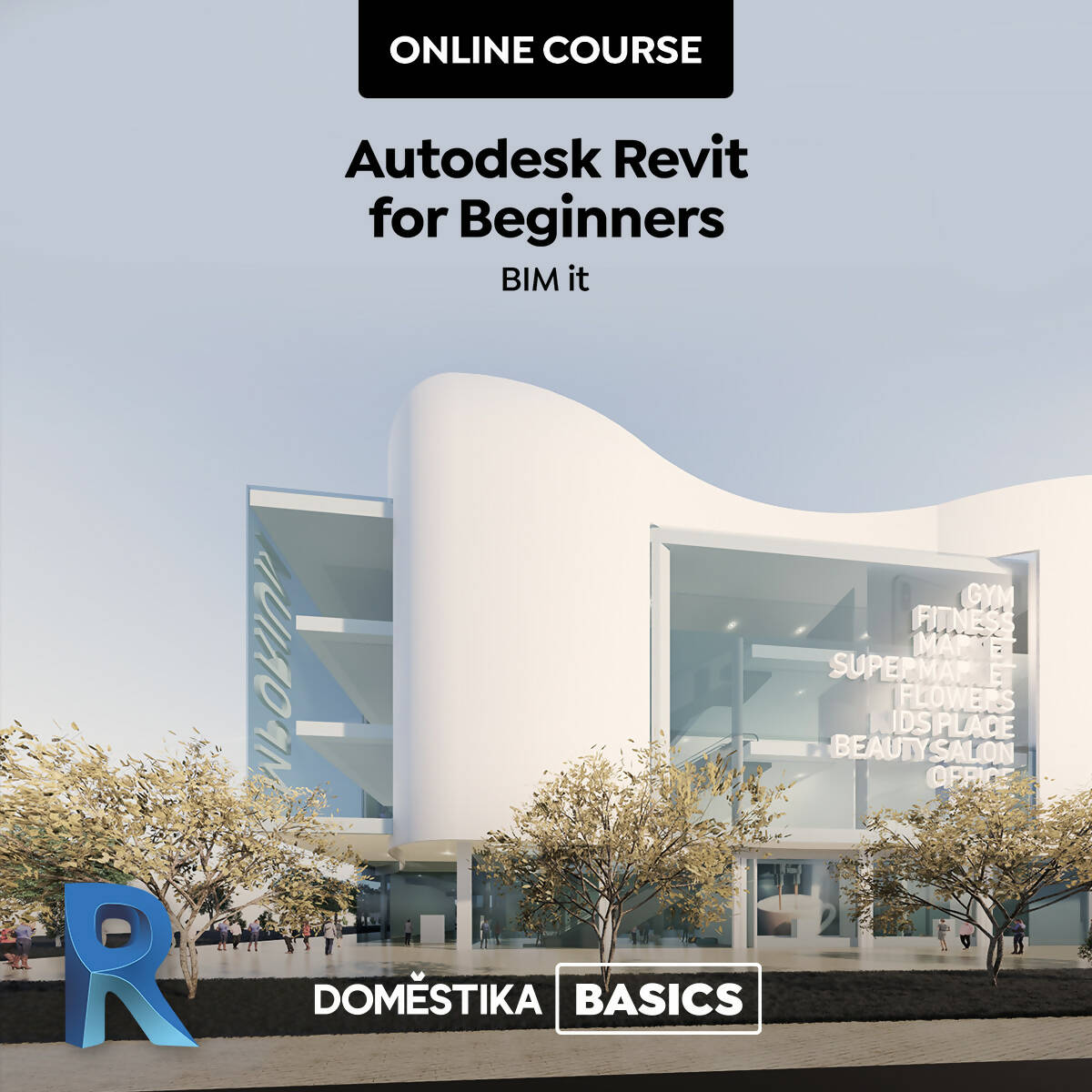 Autodesk Revit for Beginners — video course for architects, preview 1 of 2