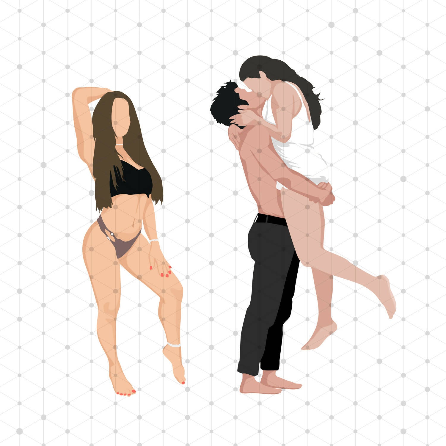 Beach People (33 Figures) — cutout pack for architectural visualisation, preview 2 of 5
