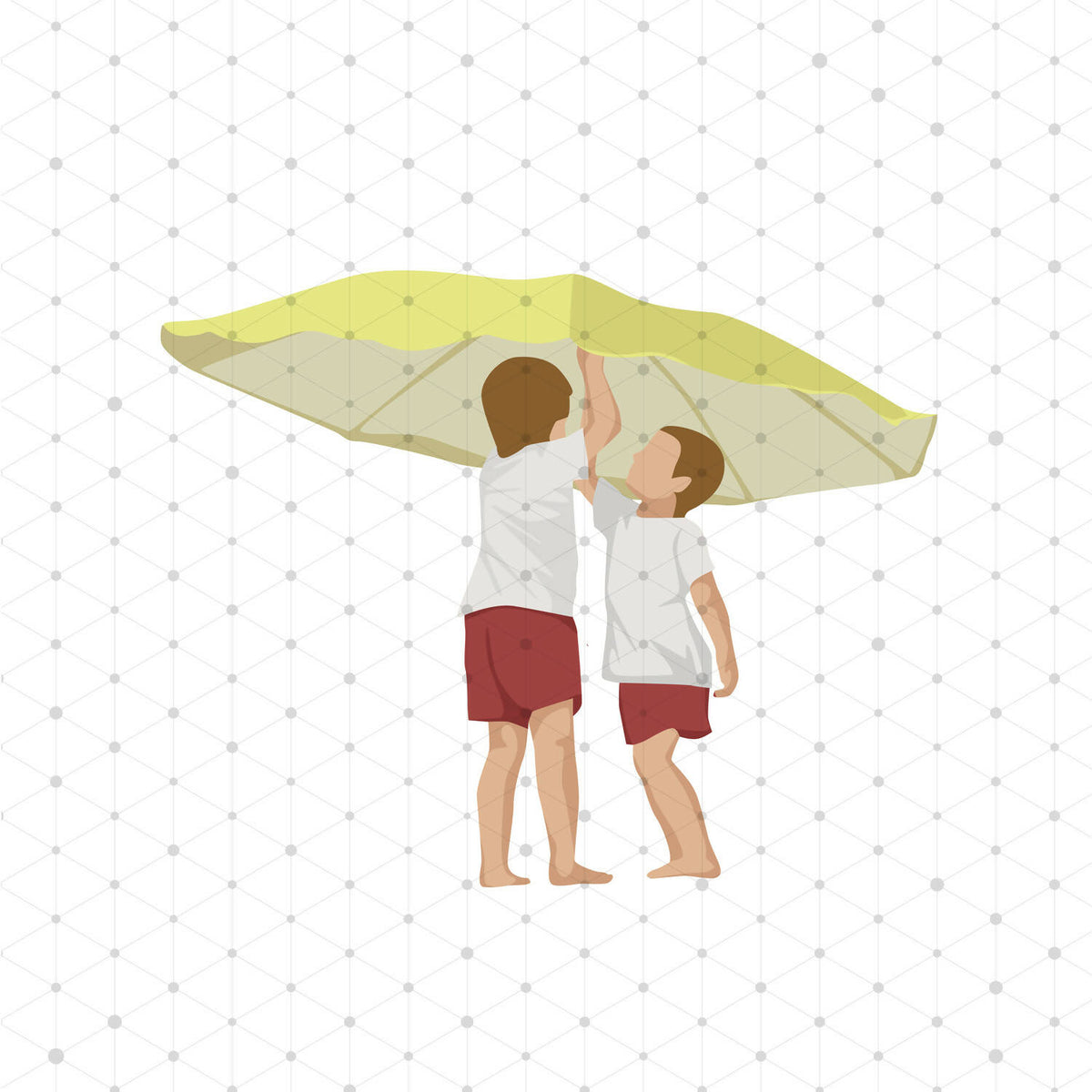Beach People (33 Figures) — cutout pack for architectural visualisation, preview 5 of 5