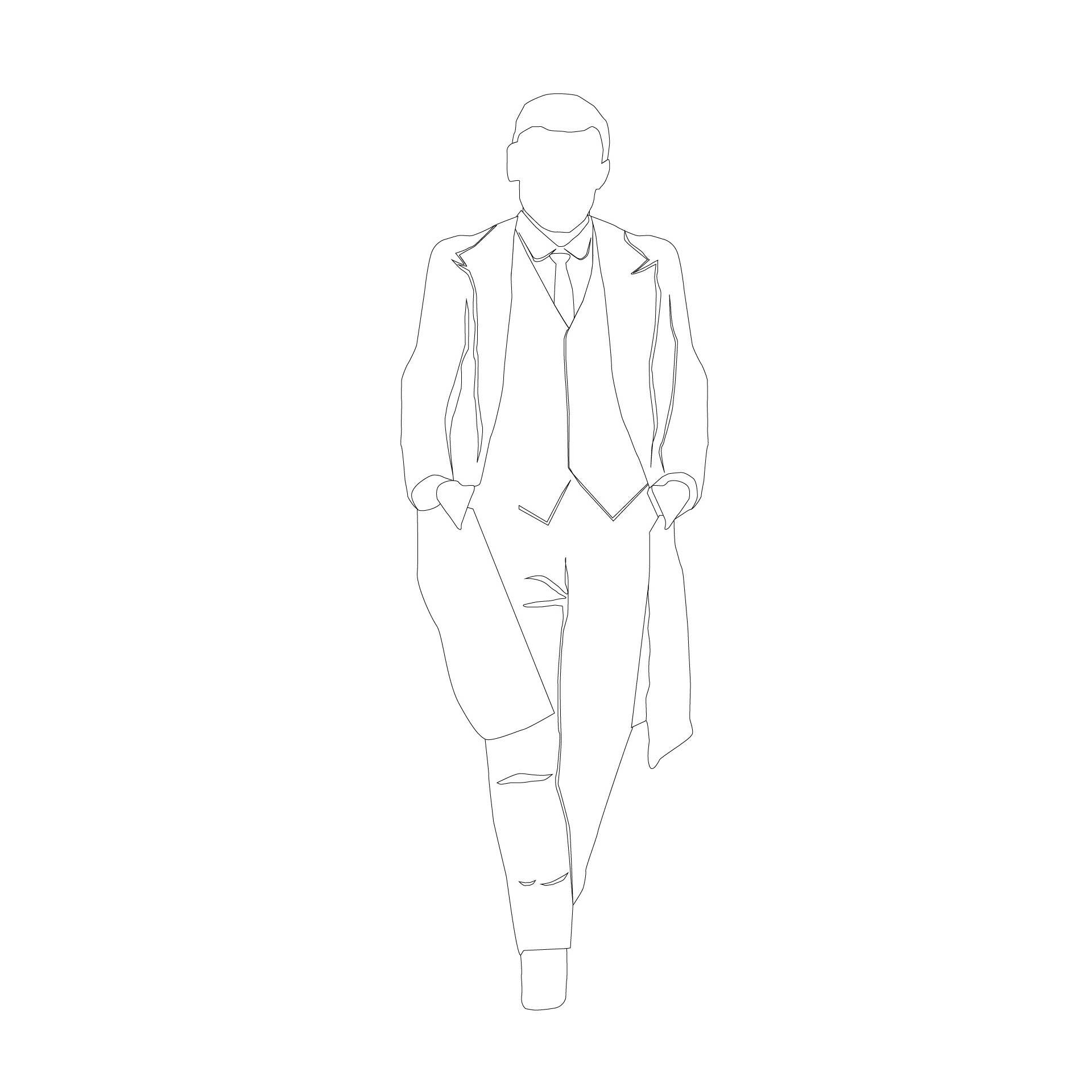 CAD 1920s Gangsters — CAD block set for architectural drawings, preview 5 of 5