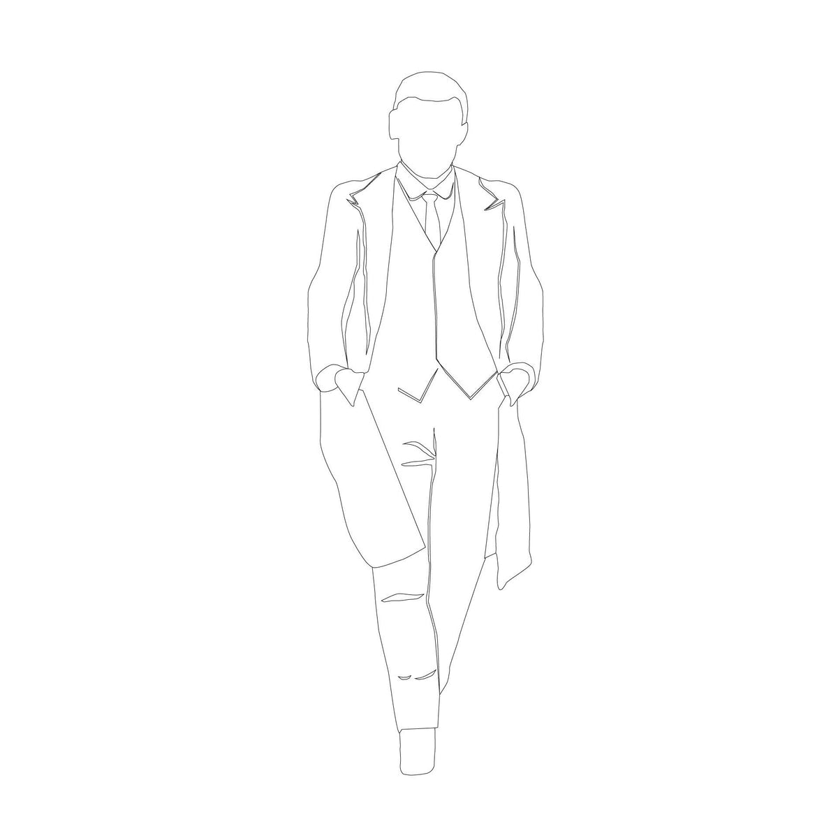 CAD 1920s Gangsters — CAD block set for architectural drawings, preview 5 of 5
