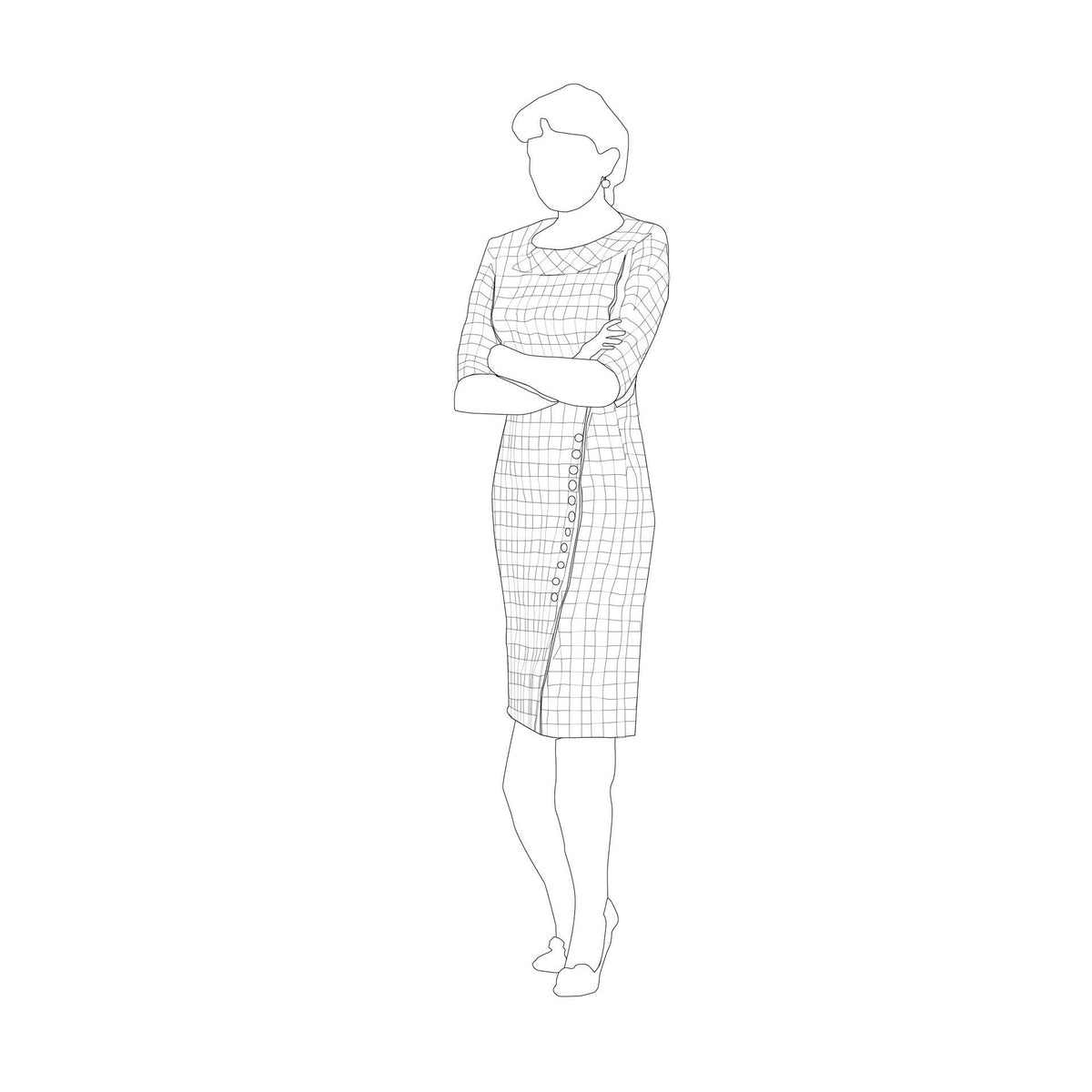 CAD 1950s Ad Men — CAD block set for architectural drawings, preview 5 of 5