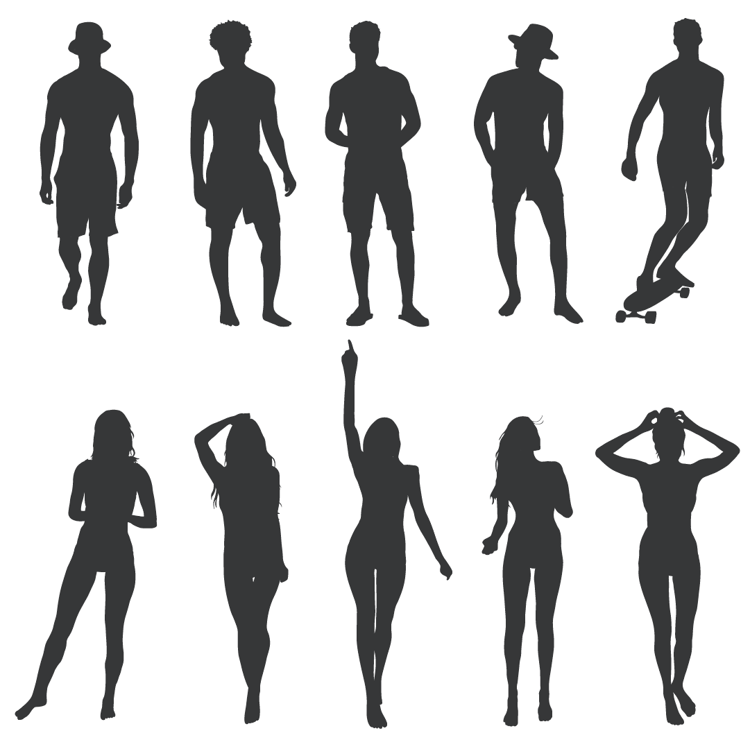 CAD and Vector Summer People — cutout pack for architectural visualisation, preview 2 of 3