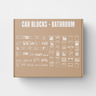CAD Block Bathroom — CAD block set for architectural drawings, preview 1 of 2