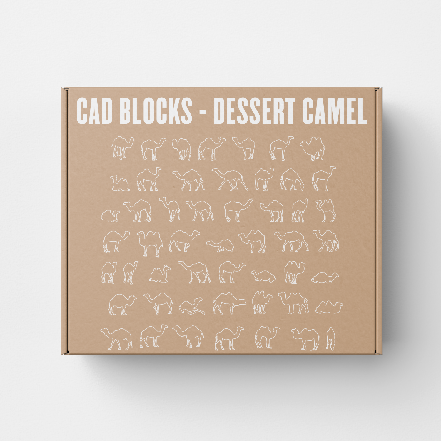 CAD Block Camel Dessert — CAD block set for architectural drawings, preview 1 of 2