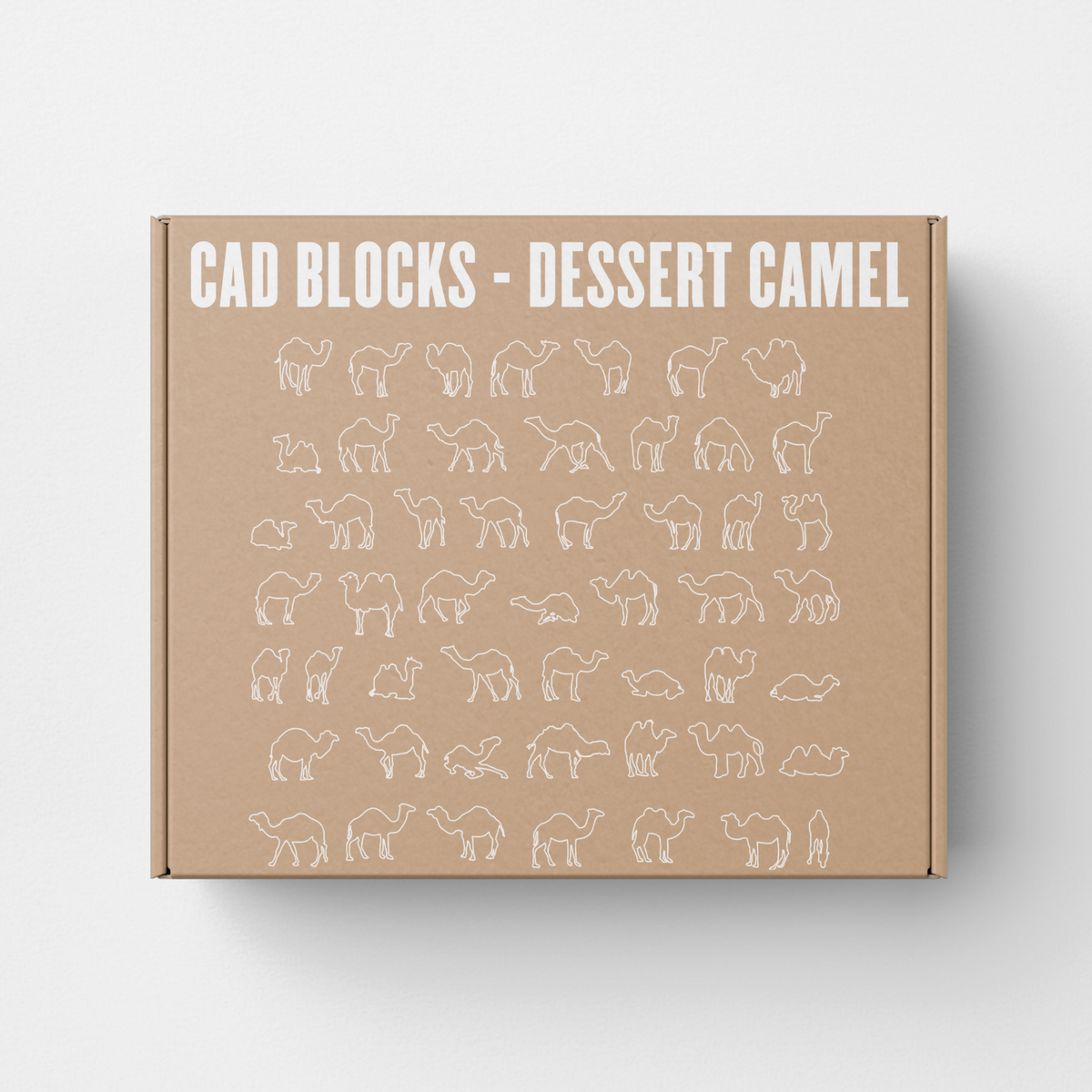 CAD Block Camel Dessert — CAD block set for architectural drawings, preview 1 of 2