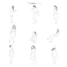 CAD Diversity Girls 2 — CAD block set for architectural drawings, preview 1 of 2