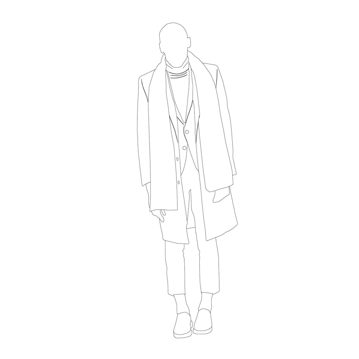 Cad Fall Streetwear People — CAD block set for architectural drawings, preview 5 of 5