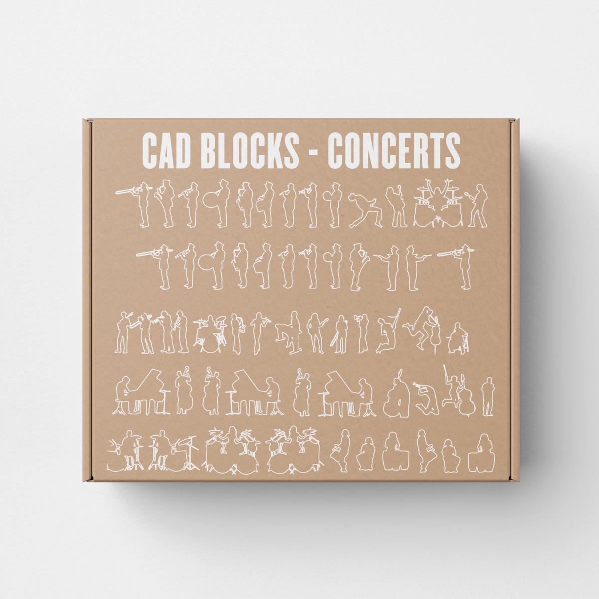 CAD Block Human Concerts — CAD block set for architectural drawings, preview 1 of 2