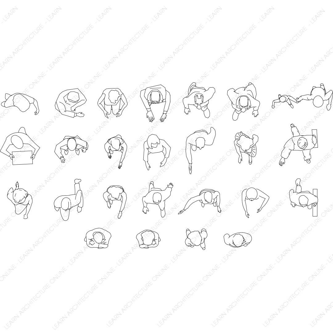 CAD Block Human Concerts — CAD block set for architectural drawings, preview 2 of 2