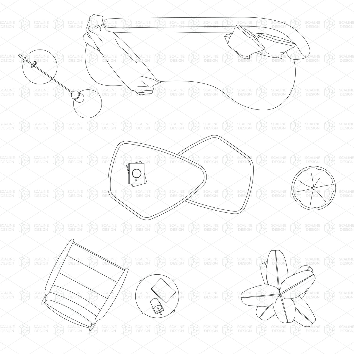 CAD Living Room and Decoration, preview 2 of 4