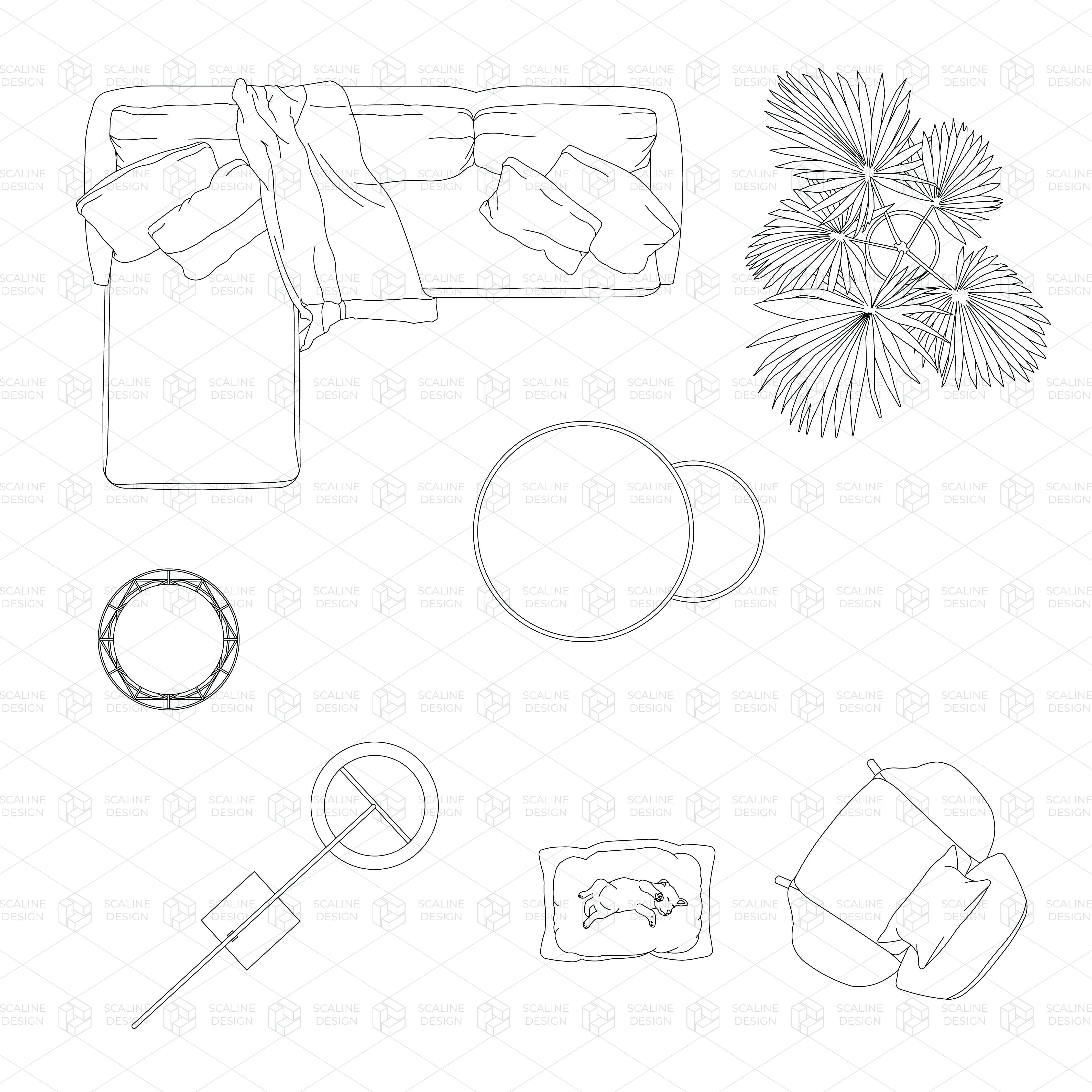 CAD Living Room and Decoration, preview 3 of 4