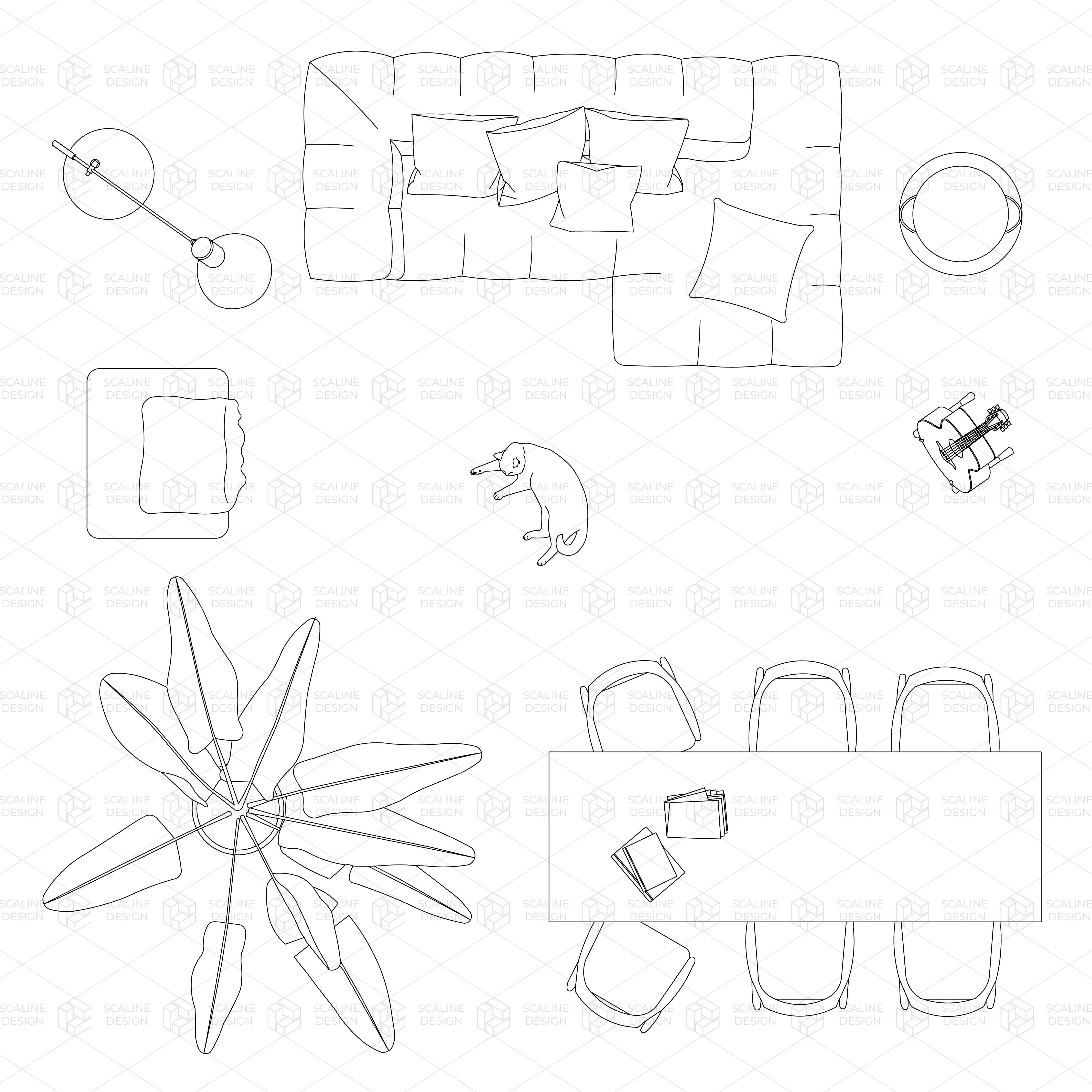 CAD Living Room and Decoration, preview 4 of 4