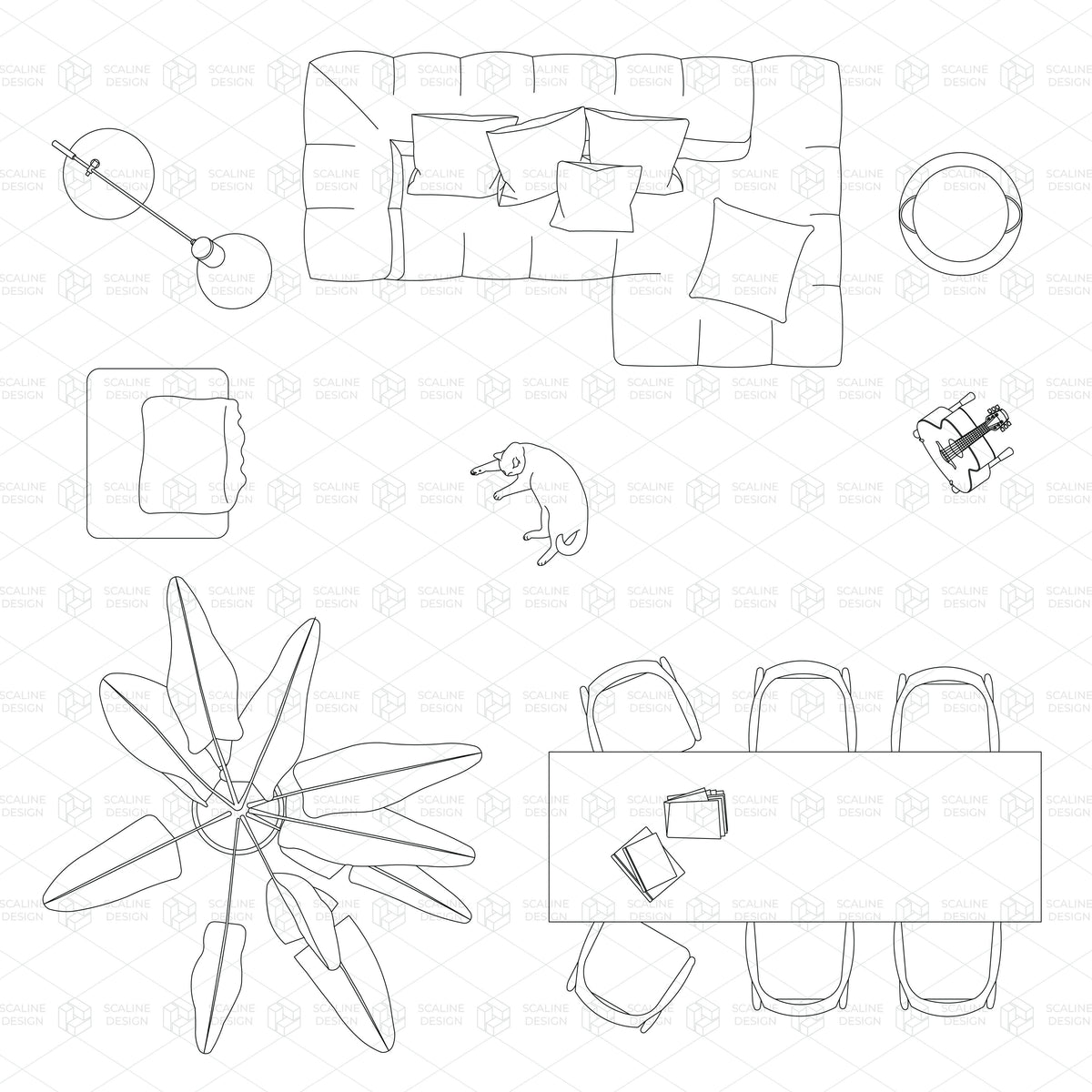 CAD Living Room and Decoration, preview 4 of 4