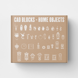 Home Objects CAD Blocks (35+ Vases and Clocks)