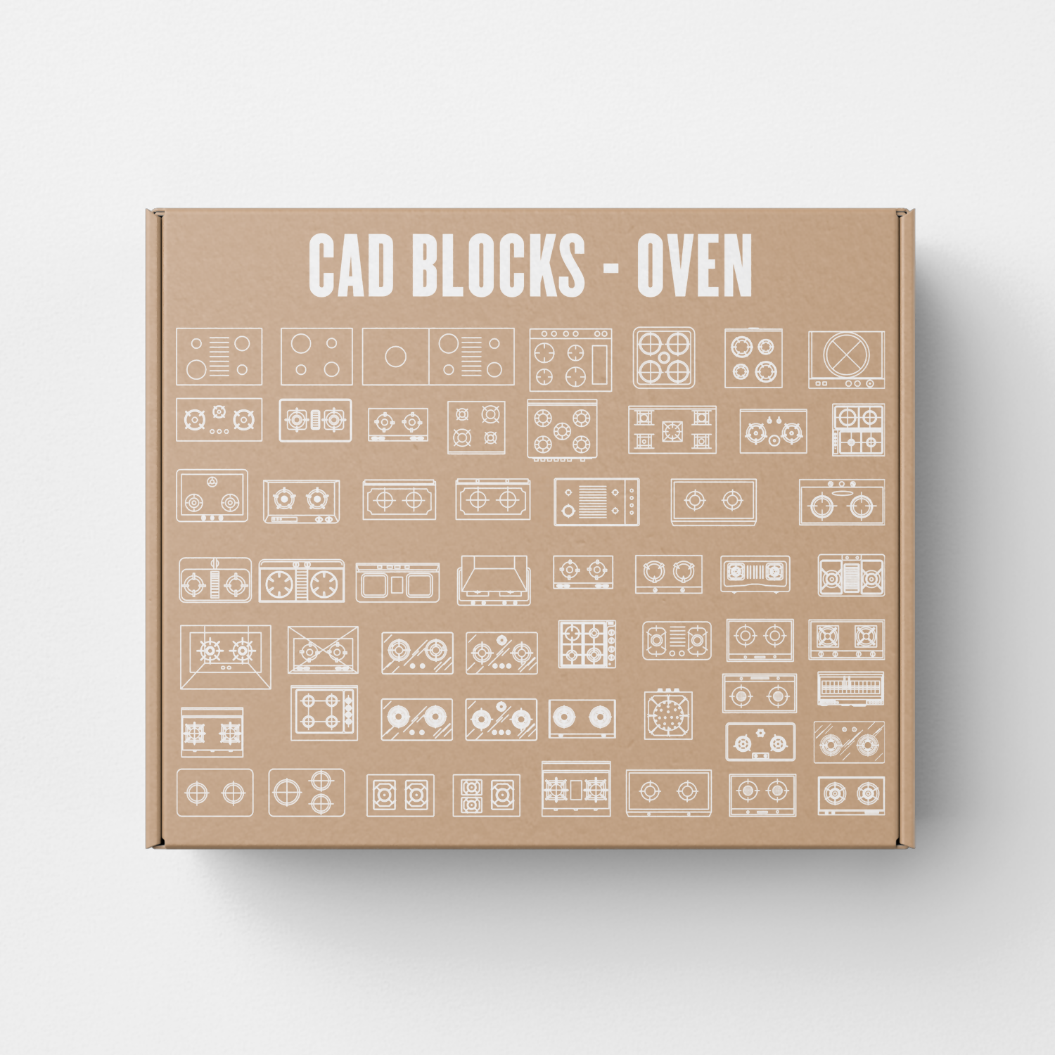 CAD Block Oven — CAD block set for architectural drawings, preview 1 of 2