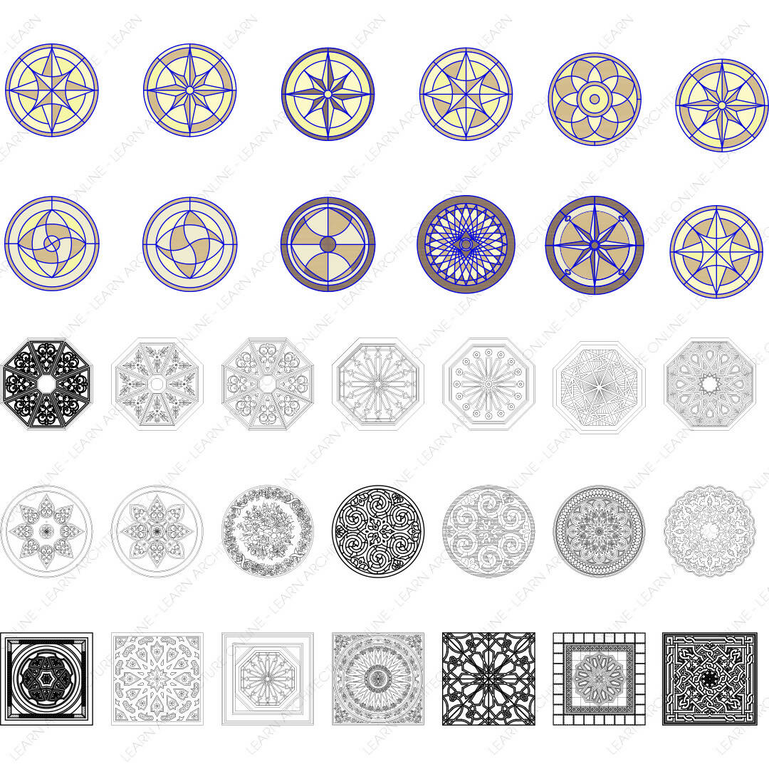 CAD Block Patterns — CAD block set for architectural drawings, preview 2 of 2