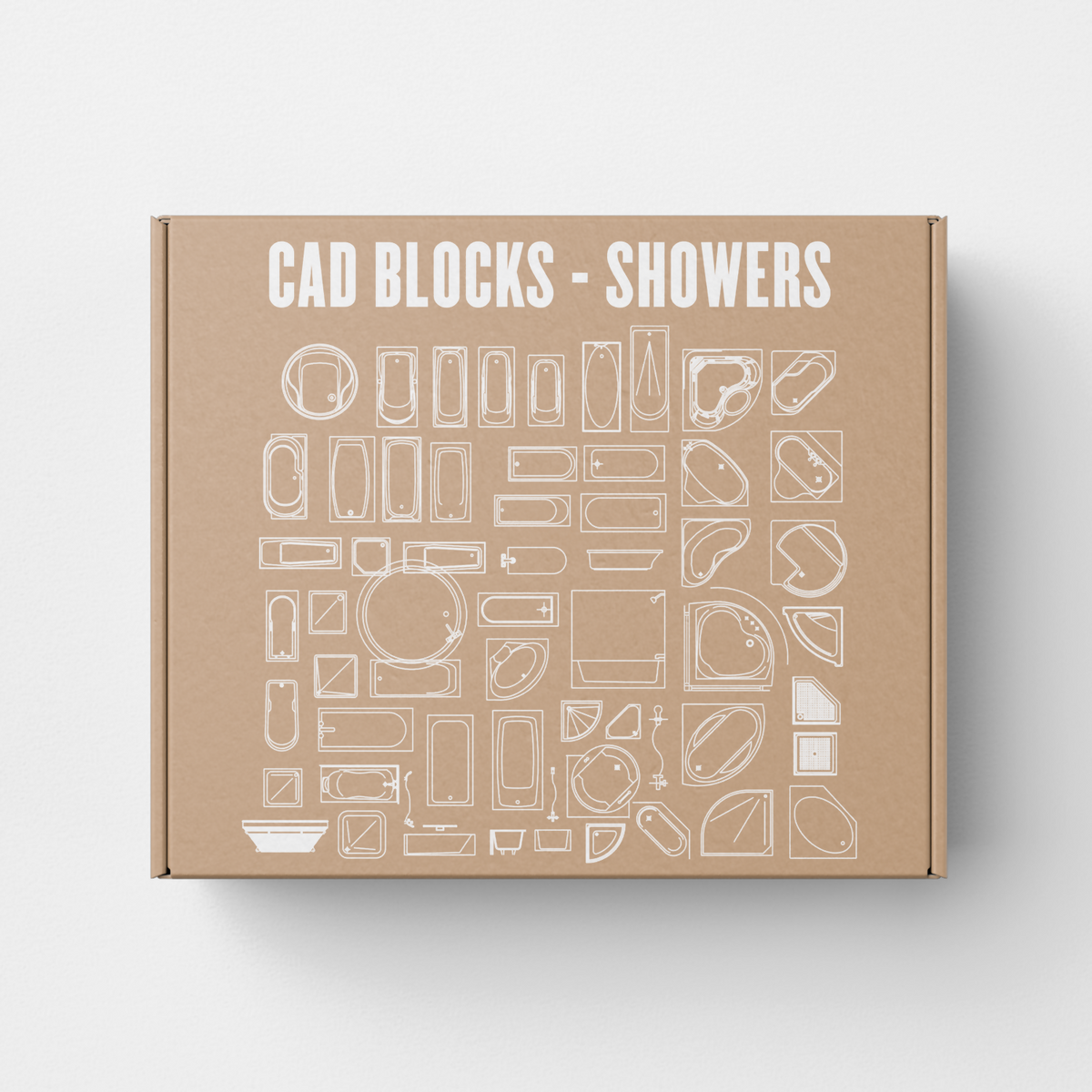 CAD Block Shower — CAD block set for architectural drawings, preview 1 of 2
