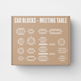 Meeting Table CAD Blocks (15+ Conference Layouts with Chairs)
