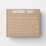 CAD Block Toilet — CAD block set for architectural drawings, preview 1 of 2